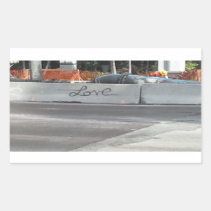 ~Love Graffiti~ STICKER, CUSTOMIZE IT! Rectangular Sticker