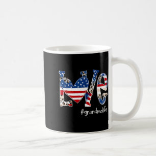 Love Grandma Life Patriotic USA Coffee Mug