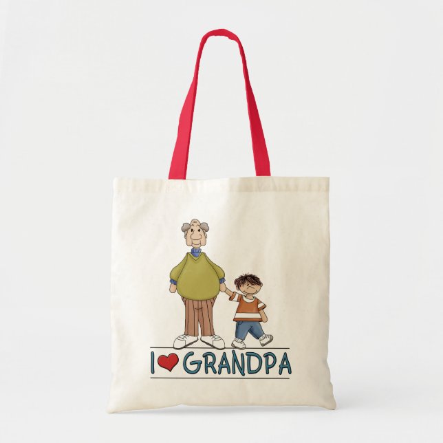 Love Grandpa 2  Tote Bag (Front)