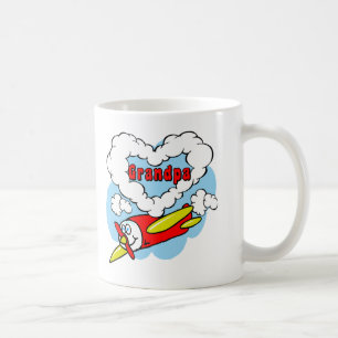Love Grandpa Kids Aeroplane Coffee Mug