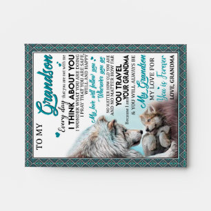 Love Grandson Letter To My Grandson From Grandma Envelope