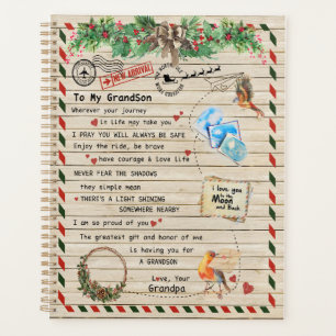 Love Grandson Letter To My Grandson I Proud Of You Planner