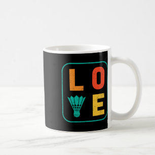 Love Graphic Dminton Player Shuttle Player Sports Coffee Mug