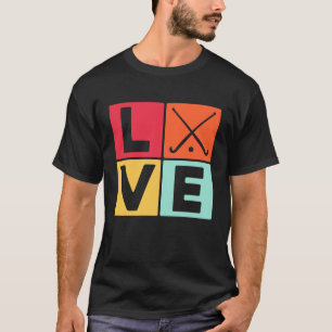 Love Graphic Hockey Player Field Hockey Hockey Sti T-Shirt