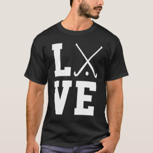 Love Graphic Hockey Player Field Hockey Hockey Sti T-Shirt