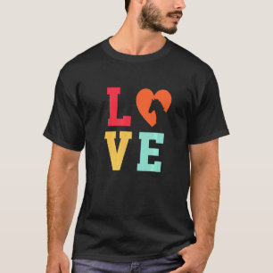 Love Graphic Horse Lover Equestrian Rider Horses F T-Shirt