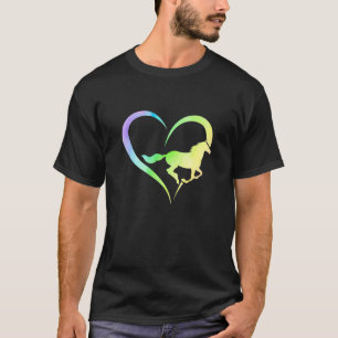 Love Graphic Horse Lover Equestrian Rider Horses F T-Shirt