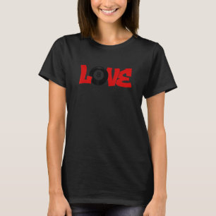 Love Graphic Pool Billard Snooker Billard Cue 8 Ba T-Shirt