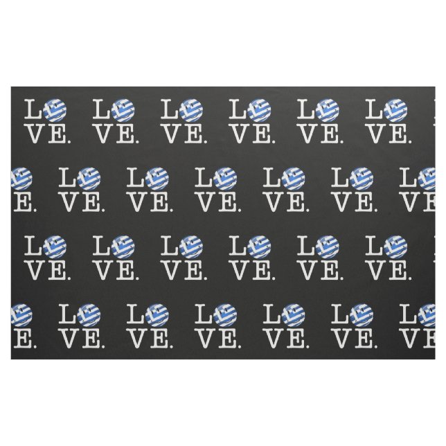 Love Greece | Smiling Flag Fabric (Fat Quarter)