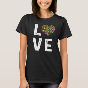 Love Green Vegetables Cute Healthy Salad Food Vega T-Shirt