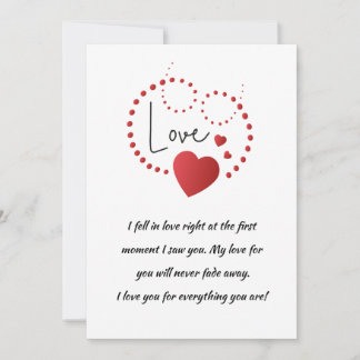 love greetings holiday card