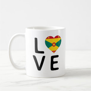 Love - Grenada Flag Coffee Mug