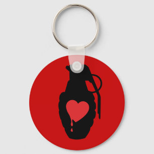 Love Grenade - Love is a Battlefield Key Ring
