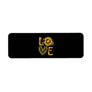 Love Greyhound Sunflower For Dog Lover Gift Return Address Label