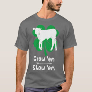 Love Growing Calf, Showing Livestock Farmer Costum T-Shirt