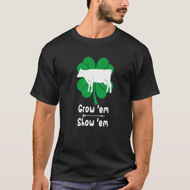 Love Growing Cows Showing Livestock Farmer Costume T-Shirt (Front)