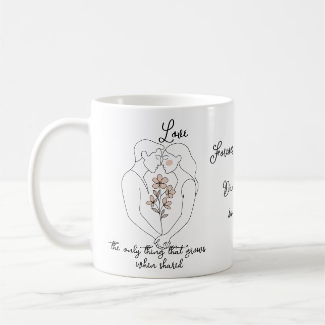 Love grows coffee mug (Left)