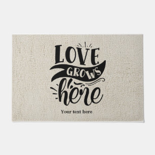 Love grows here doormat