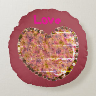 Love Grows Here Round Pillow