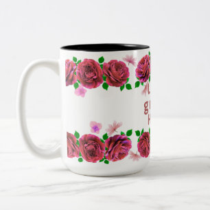 Love Grows Here theme mug for coffee or tea