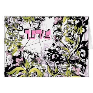 Love grunge card
