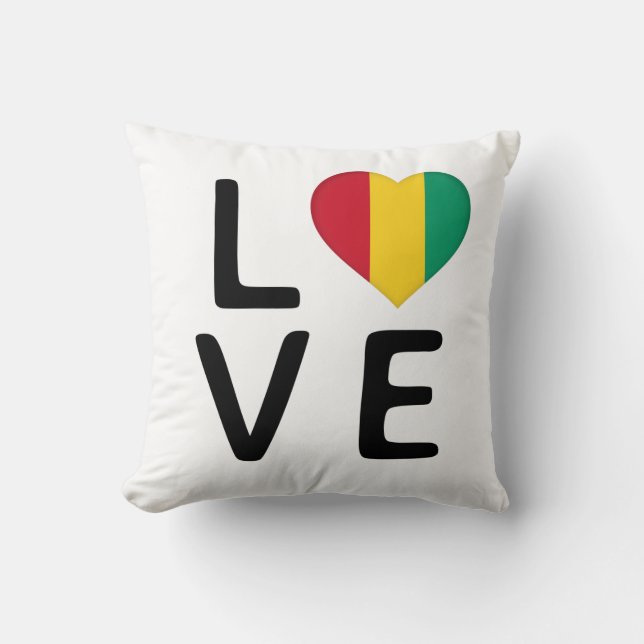 Love - Guinea Flag Cushion (Front)