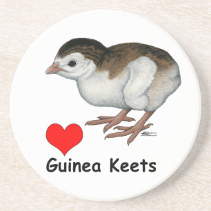 Love Guinea Keets Coaster