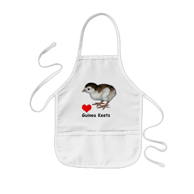 Love Guinea Keets Kids Apron (Front)