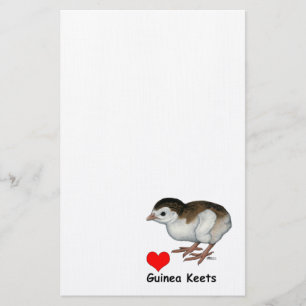 Love Guinea Keets Stationery