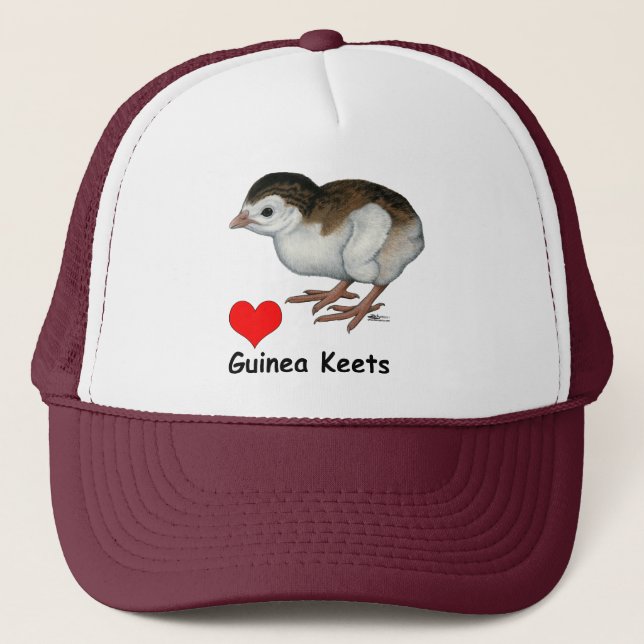 Love Guinea Keets Trucker Hat (Front)