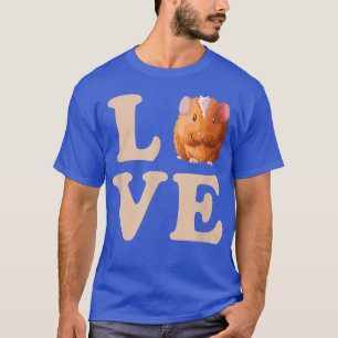 Love Guinea Pig Pet Cavie Cute Valentine's Day T-Shirt