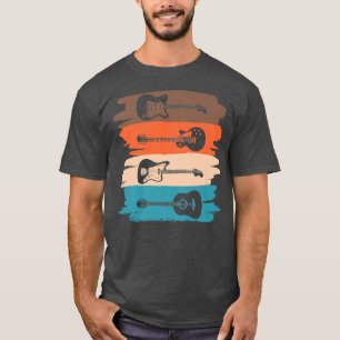 Love Guitar Different Guitars Music Lover Funny Gi T-Shirt
