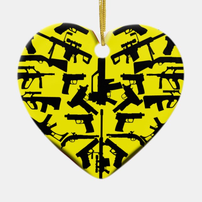 LOVE GUNS CHRISTMAS ORNAMENT (Front)