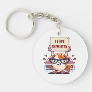 Love Guppies and Chemistry Key Ring