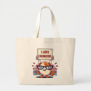 Love Guppies and Chemistry Large Tote Bag