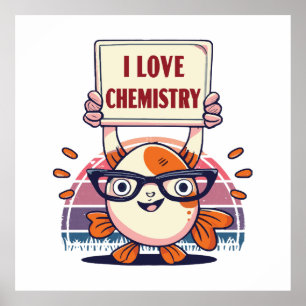 Love Guppies and Chemistry Poster