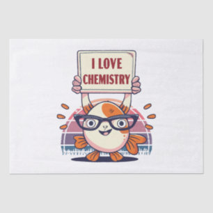 Love Guppies and Chemistry Tissue Paper