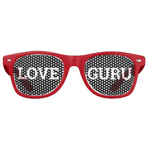 LOVE GURU retro Shades / Fun Party Sunglasses
