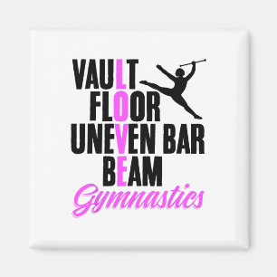 Love Gymnastics Handstand Gymnast Gymnastics Coach Magnet