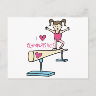 Love Gymnastics Postcard