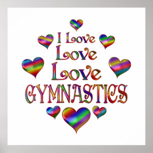 Love Gymnastics Poster
