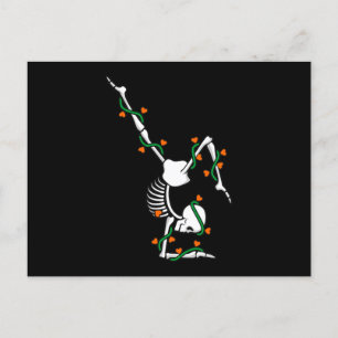 Love Gymnastics Skeleton Gymnast Gymnastic Lover G Announcement Postcard