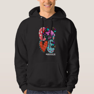 LOVE Hairstylist Life Leopard Heart Valentine's Da Hoodie