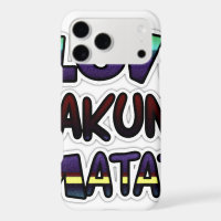 Love Hakuna Matata Graffiti African Inspired Motiv