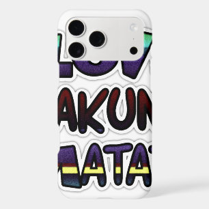 Love Hakuna Matata Graffiti African Inspired Motiv