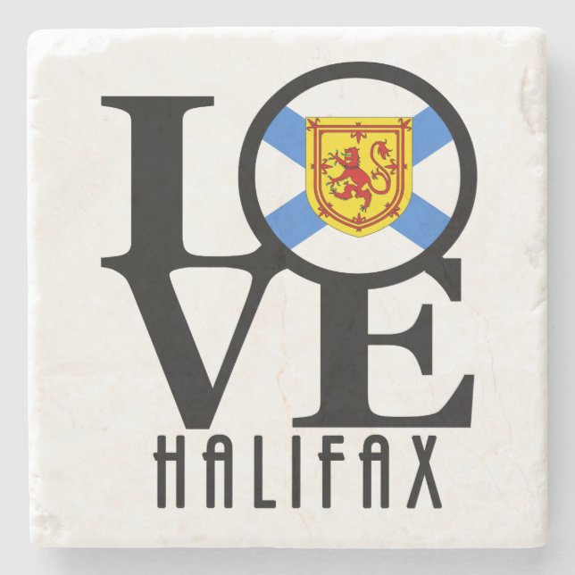 LOVE Halifax Stone Coaster (Front)