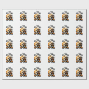Love Halloween Haunted House Moon Witch Pumpkins_1 Wrapping Paper