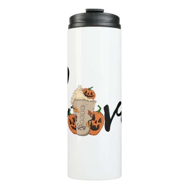 Love Halloween   Thermal Tumbler (Front)