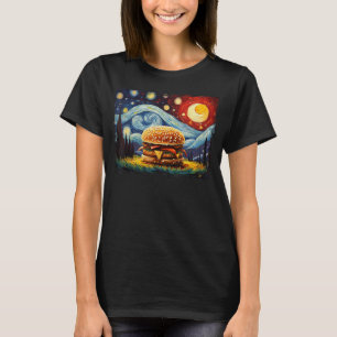 love Hamburger Food burger Van Gogh T-Shirt
