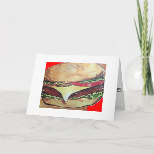LOVE HAMBURGERS-MERRY CHRISTMAS (LOVE YOU) HOLIDAY CARD